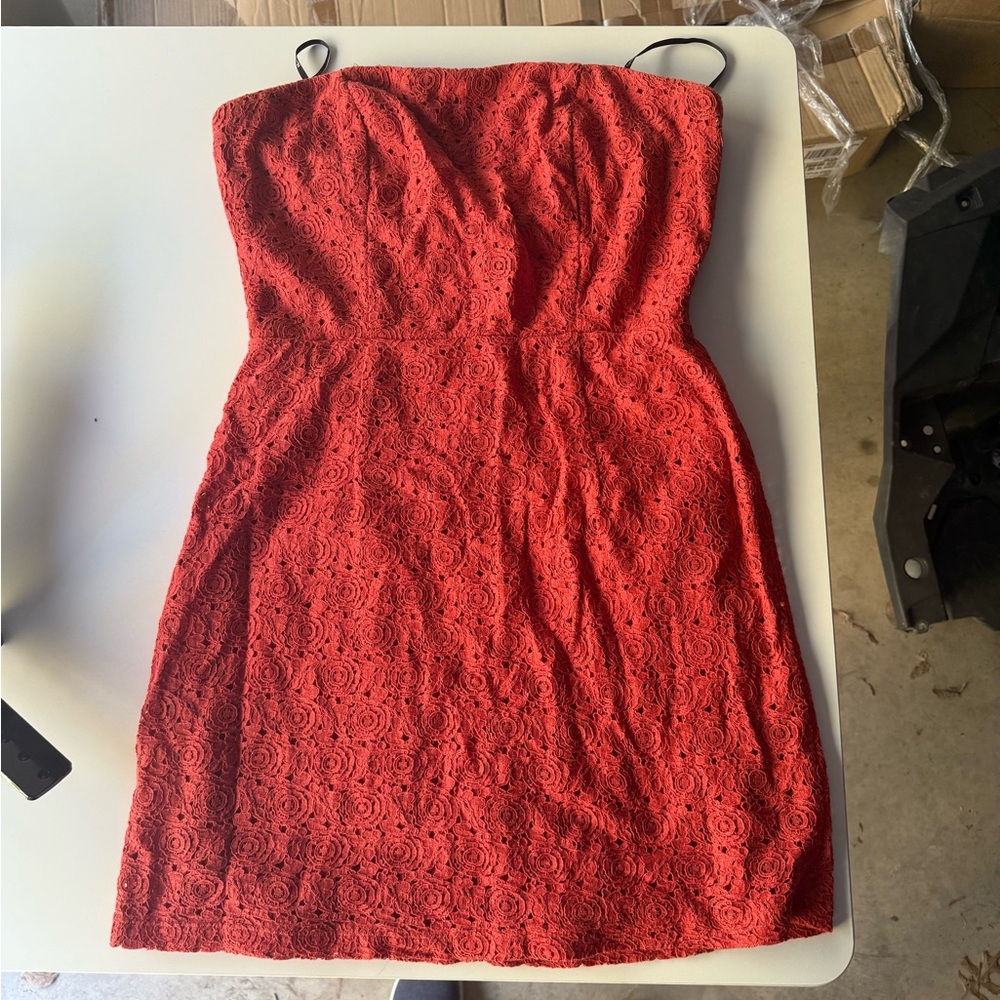 Lace Strapless Dress